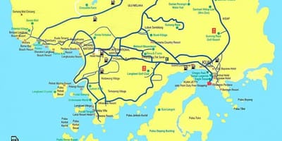 Χάρτης της μαλαισίας και langkawi