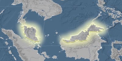 Χάρτης της μαλαισίας υψόμετρο 