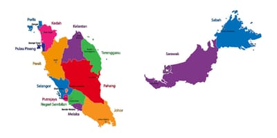 Χάρτης της μαλαισίας χάρτης εικόνα