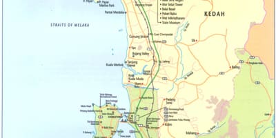 Μαλαισία, kedah χάρτης