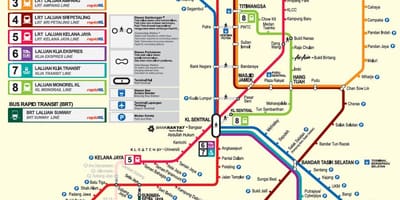 Μαλαισία mrt χάρτης 2016
