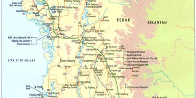 Χάρτης της perak μέλος μαλαισία