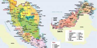 Χάρτης μαλαισία για την τουριστική